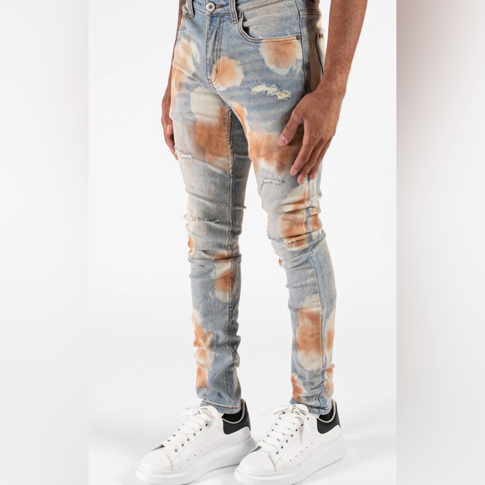 Serenede Men’s Deimos Distressed Jeans Size 40